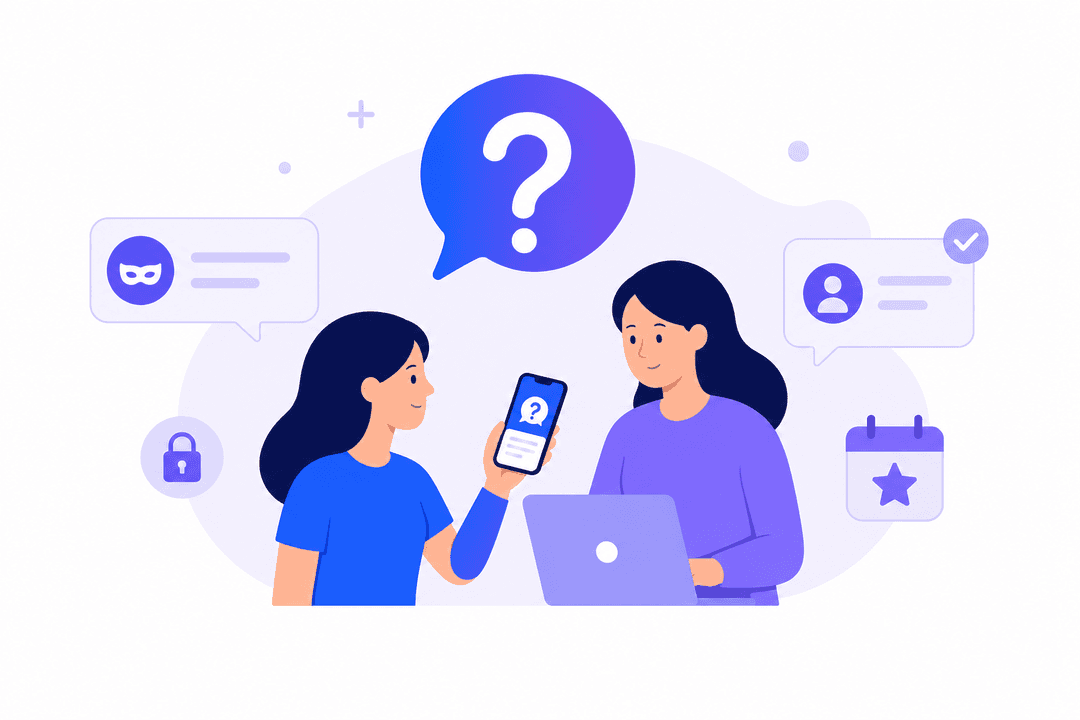 People asking questions at events using Preask